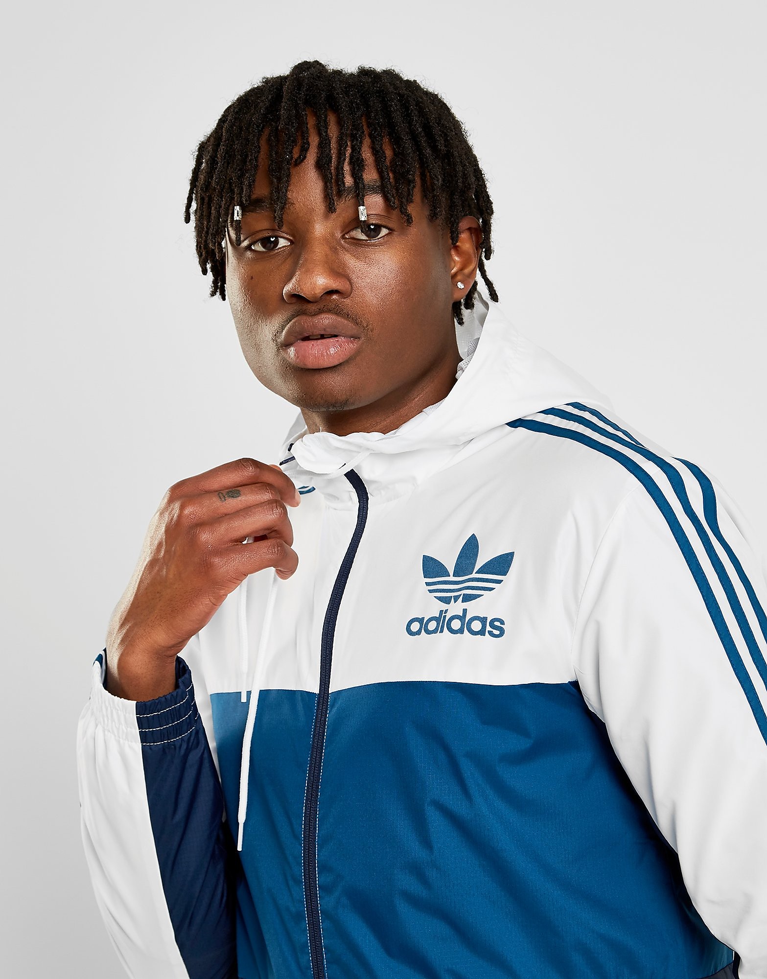 Adidas Originals Id96 Zip Through Jacket Heren Alleen Bij Jd Blauw adidas originals kopen in de aanbieding