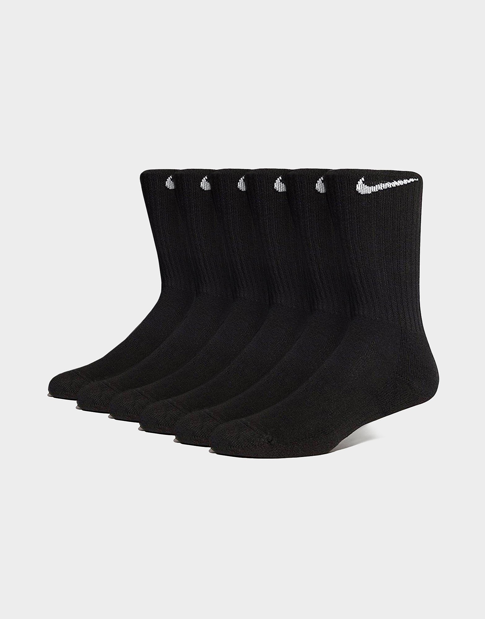 Nike 6 pack cushion crew sukat - mens, musta, nike