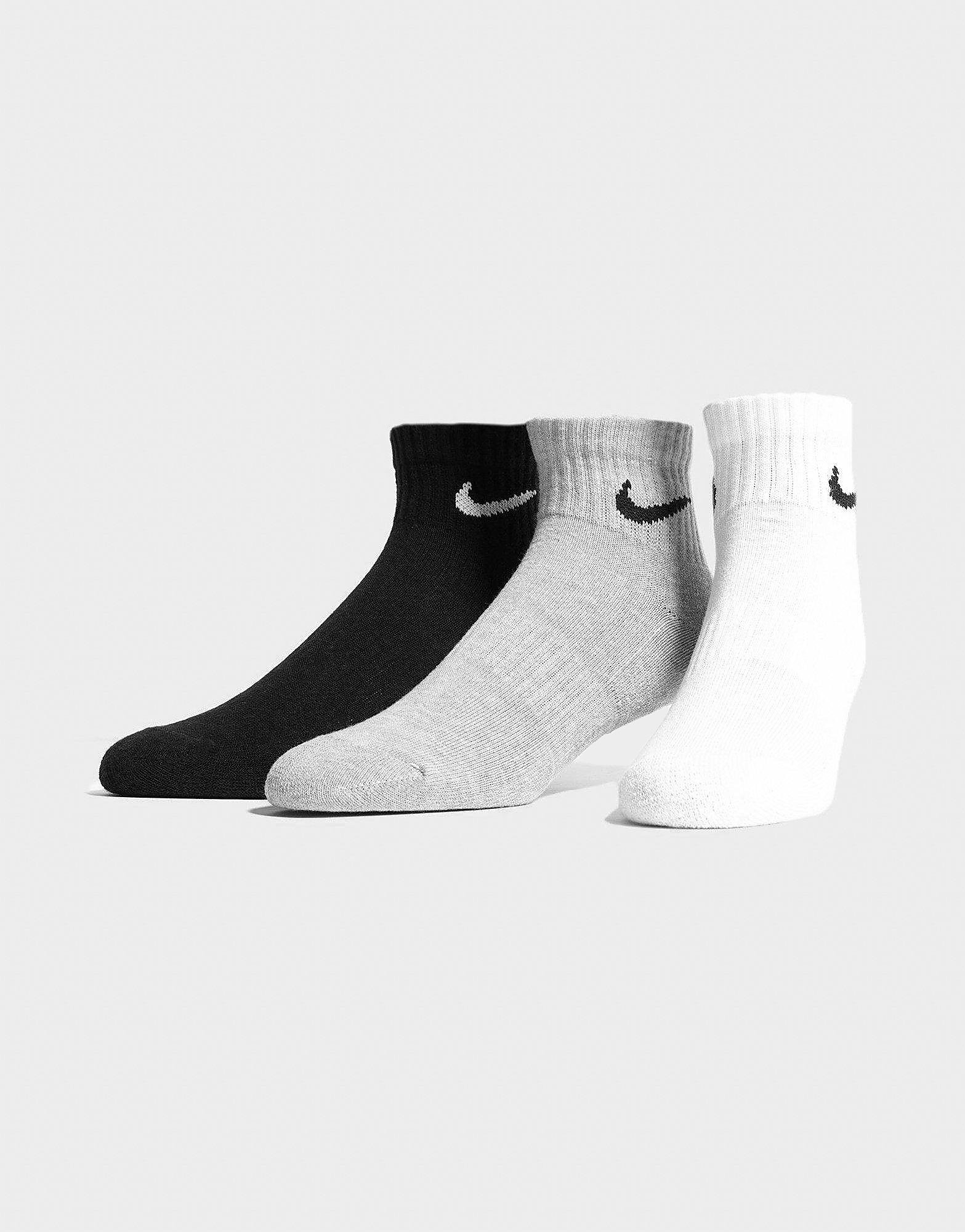 Nike 3 pack quarter sukat - mens, monivärinen, nike
