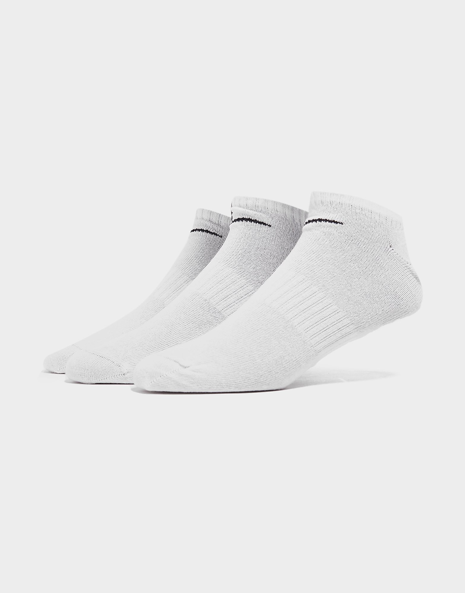 

Nike 3 Pack Low Socks - White/Black - Womens, White/Black