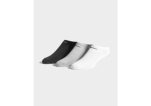 Nike 3 Pack Low Socks - White/Grey/Black - Mens, White/Grey/Black