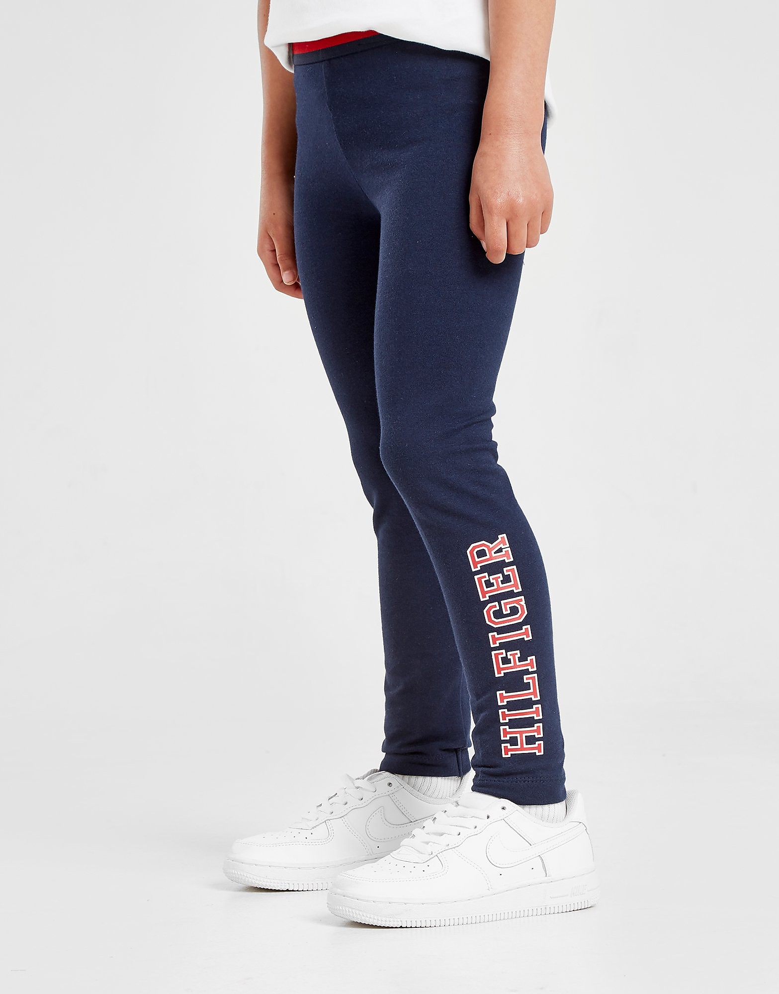 Tommy Hilfiger Girls' Logo Leggings Children - Navy/Red/White - Kids, Navy/Red/White