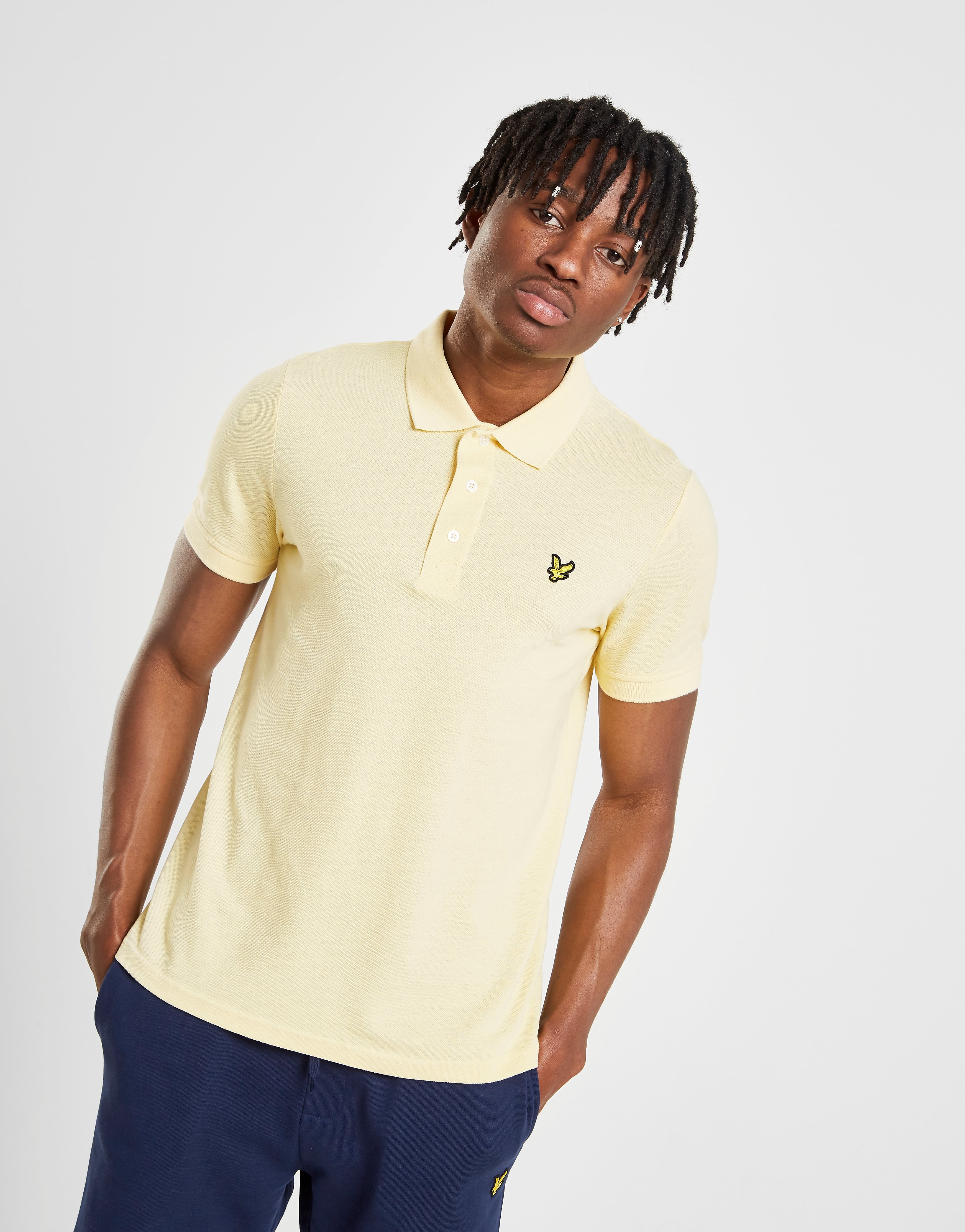 Lyle Scott Core Polo Shirt Geel Heren lyle scott kopen in de aanbieding