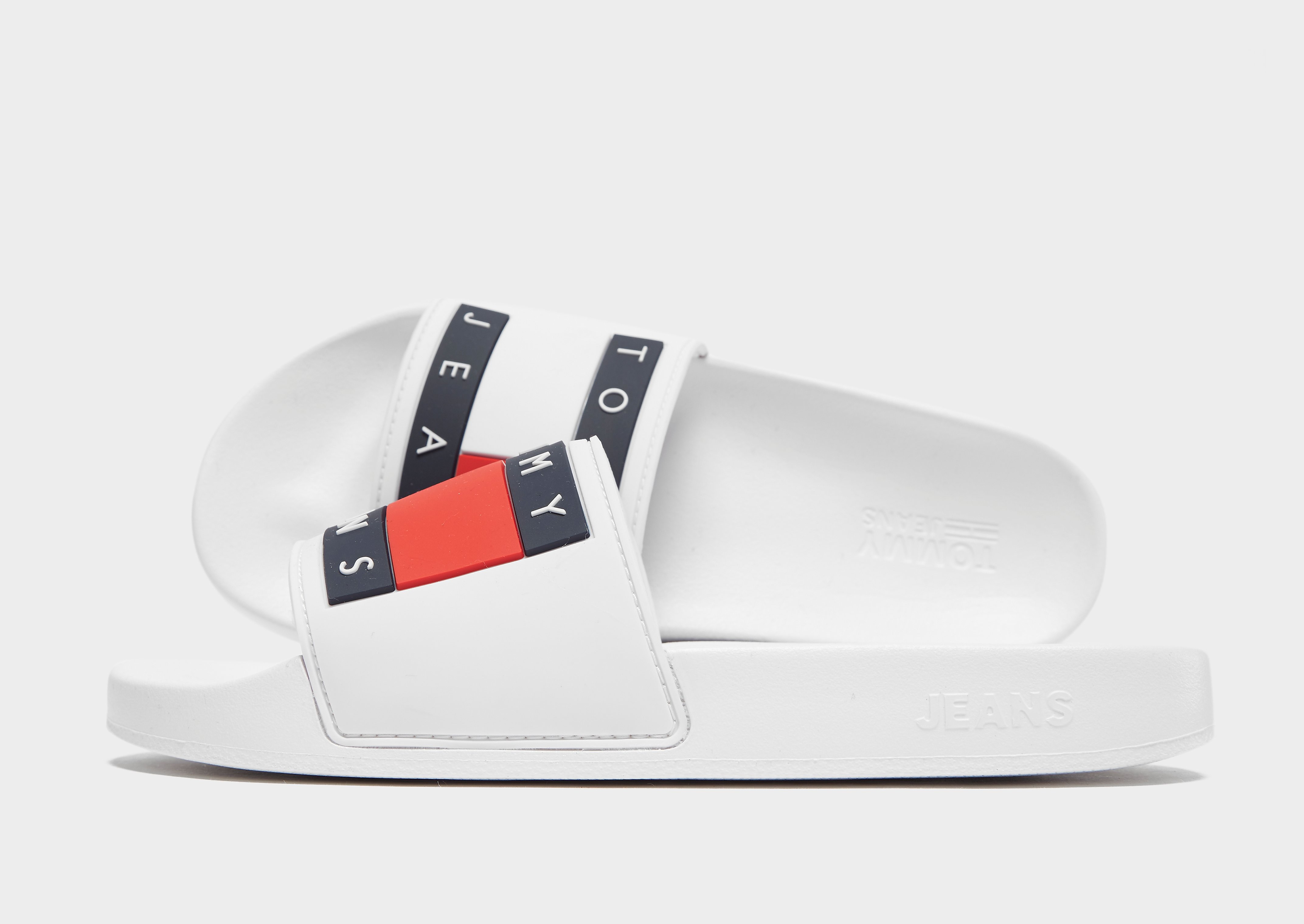 

Tommy Jeans Flag Slides Women's - White/White, White/White