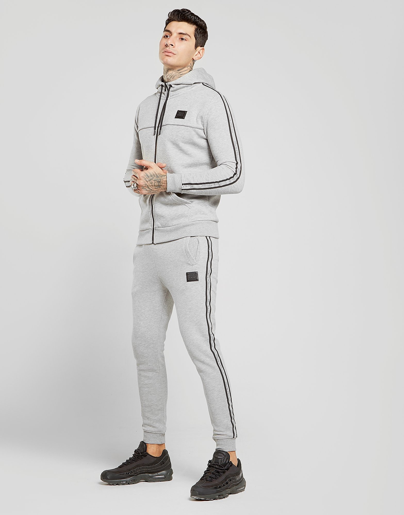 

Supply & Demand Reflective Tape Script Joggers - Grey/Black/White - Mens, Grey/Black/White