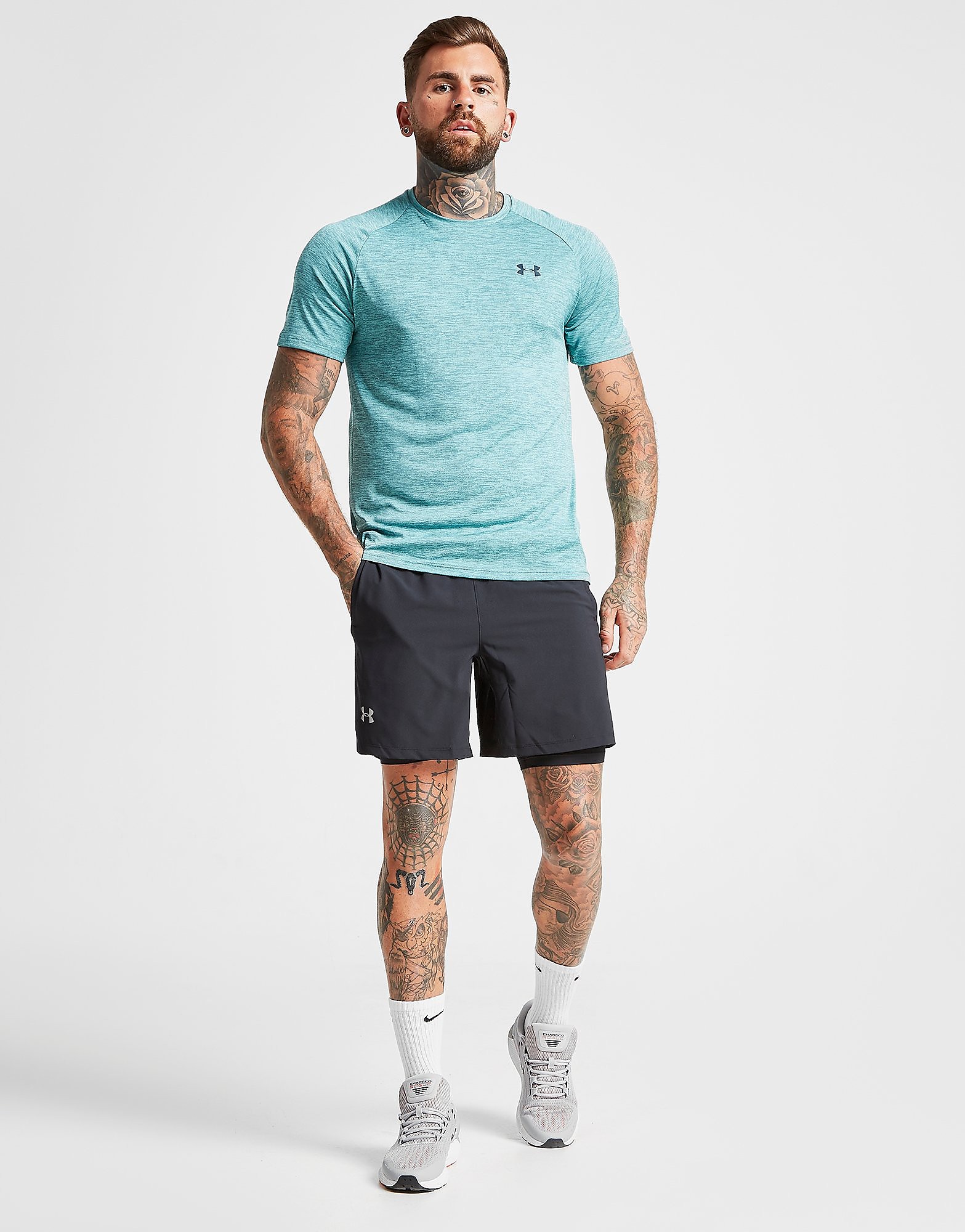 Under Armour Launch 2 In 1 Shorts Heren Zwart under armour kopen in de aanbieding
