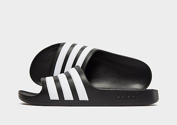 Adidas Adilette Aqua Slides Junior - Black/White, Black/White
