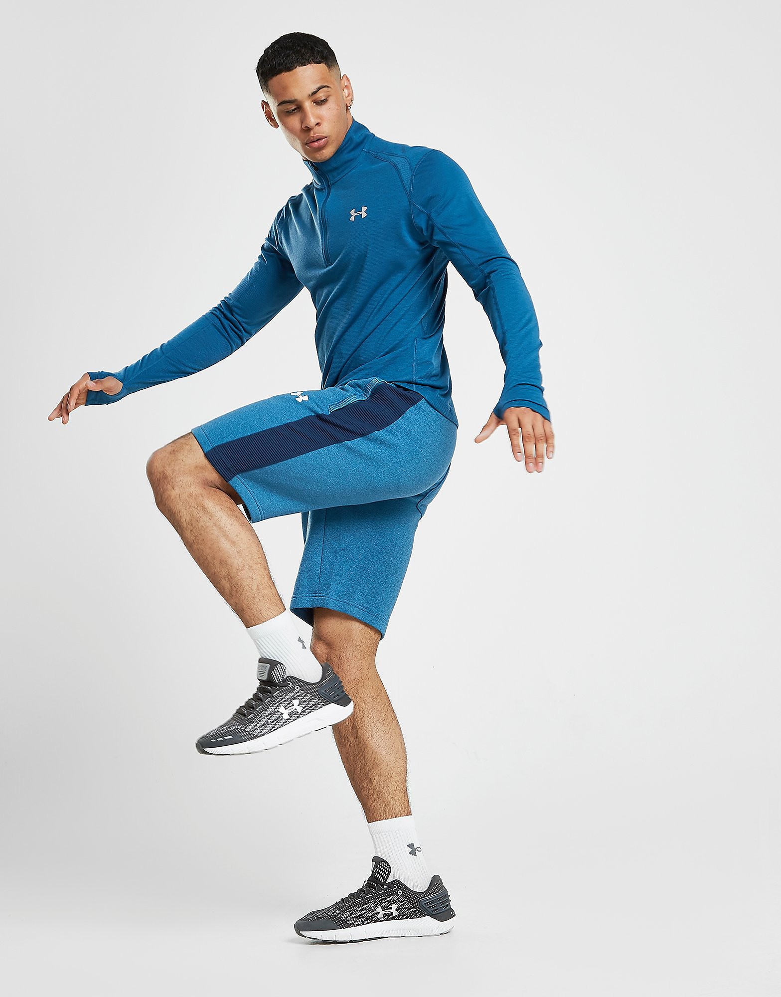 Under Armour Threadborne Shorts Heren Alleen Bij Jd Blauw under armour kopen in de aanbieding