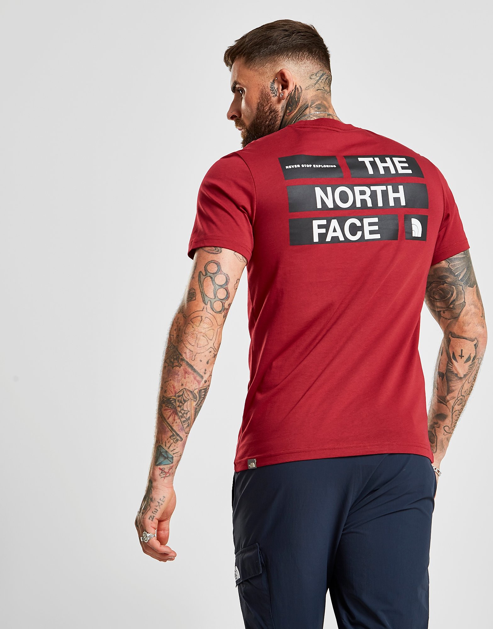 The North Face Never Stop Exploring T Shirt Heren Rood the north face kopen in de aanbieding