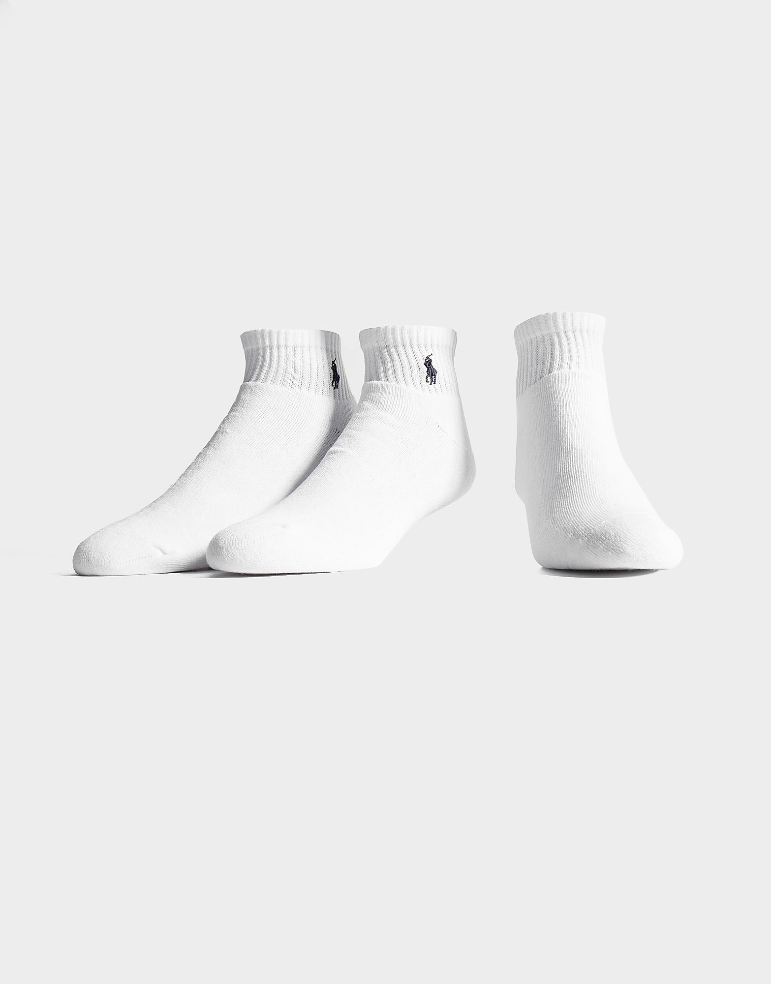 

Polo Ralph Lauren 3 Pack Trainer Socks - White/Black - Mens, White/Black