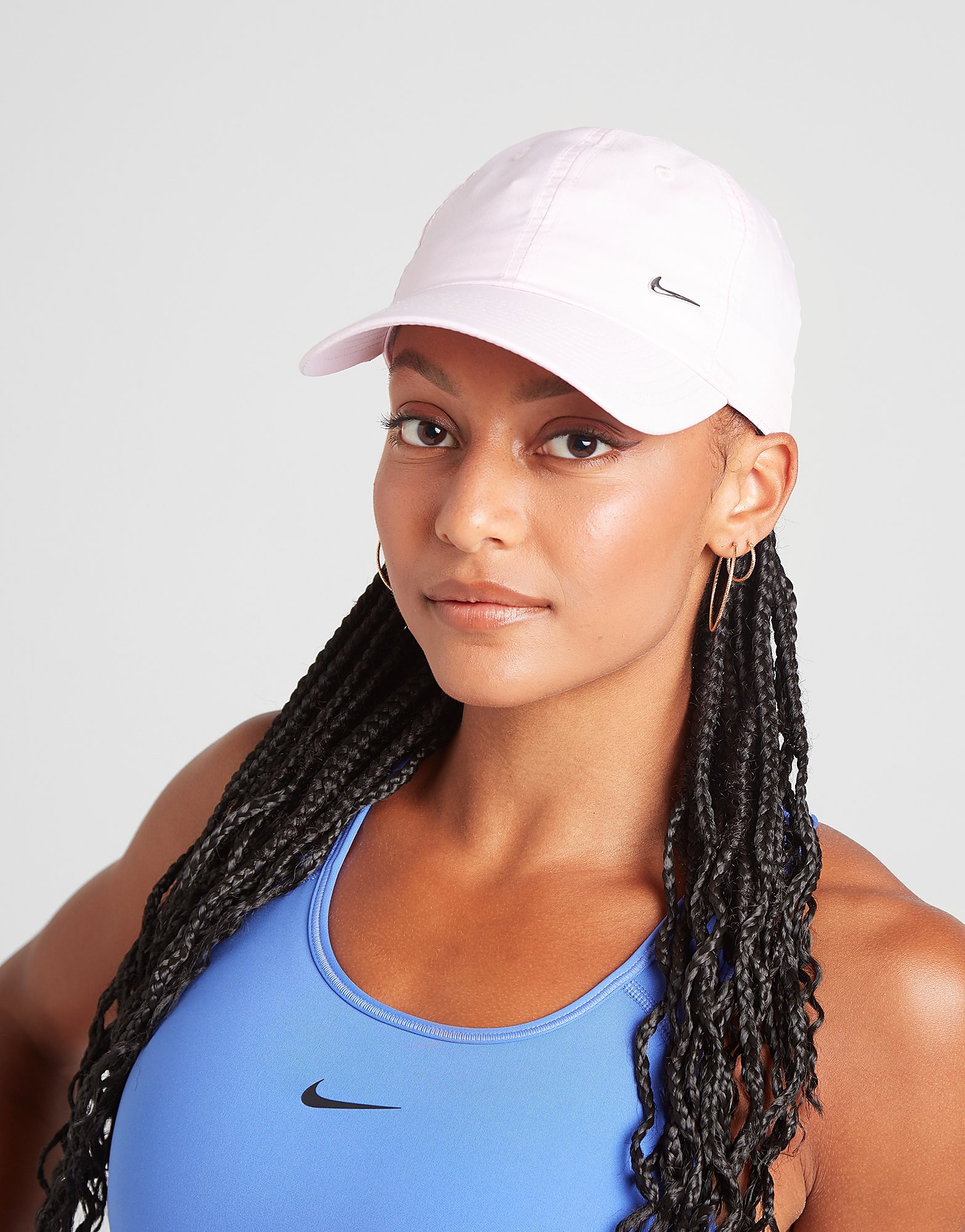 

Nike Side Swoosh Cap - Pink/Silver - Womens, Pink/Silver