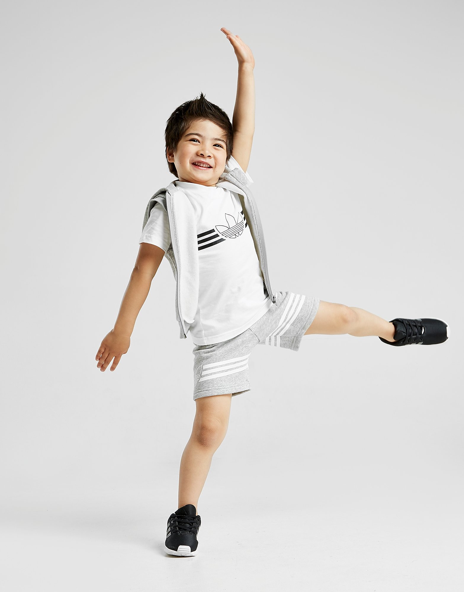 Adidas Originals 3 Piece Sleeveless Suit Babys Alleen Bij Jd Grijs Kind adidas originals kopen in de aanbieding