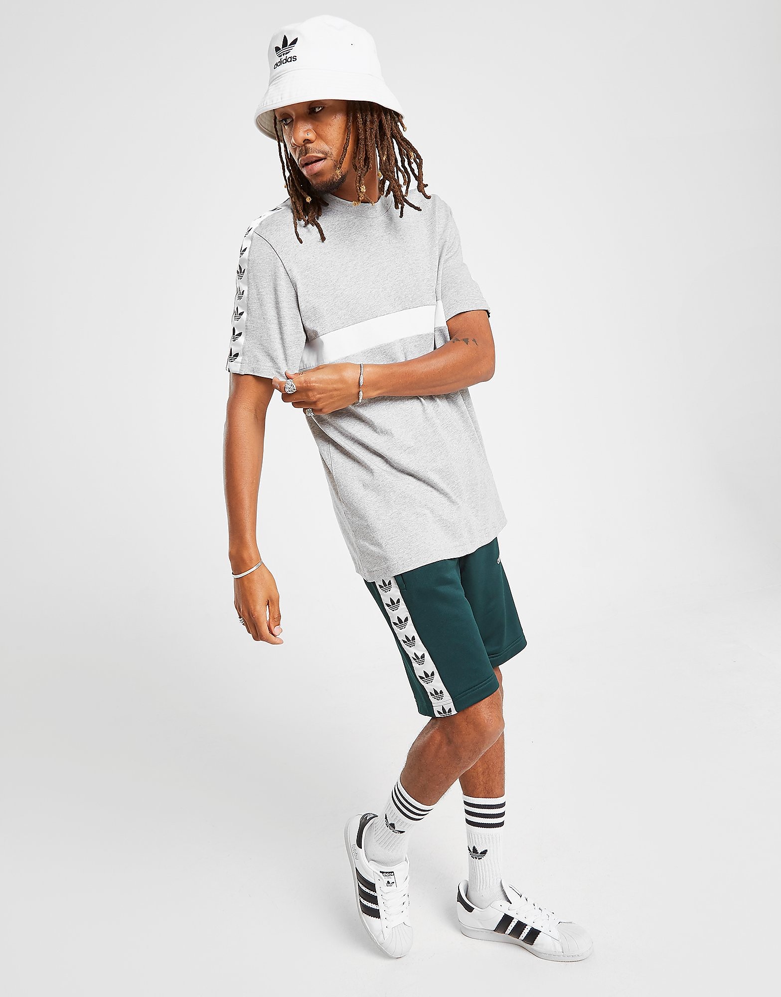 Adidas Originals Tape Shorts Heren Alleen Bij Jd Groen adidas originals kopen in de aanbieding