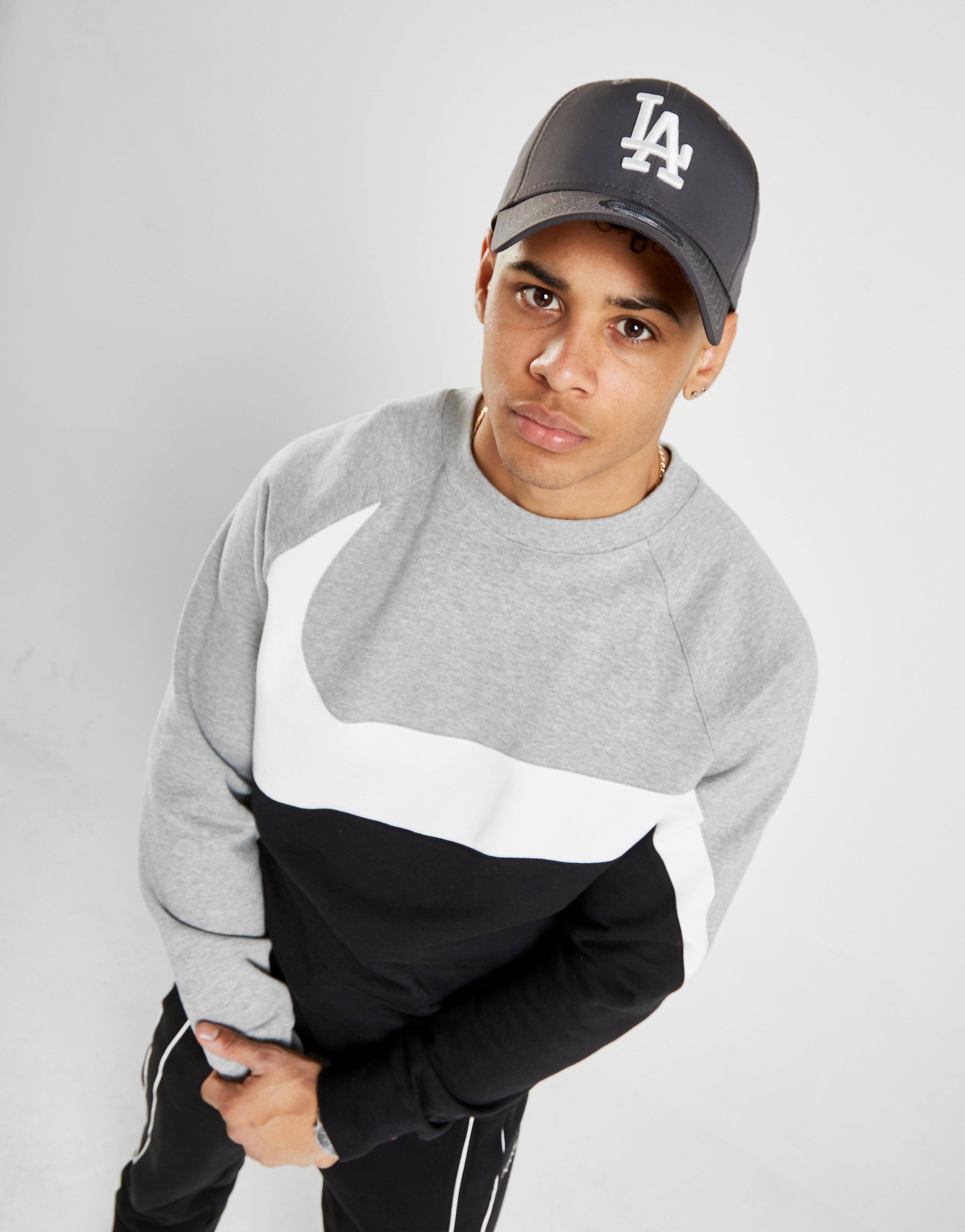 

New Era MLB Los Angeles Dodgers 9FORTY Strapback Cap - Grey/White - Womens, Grey/White