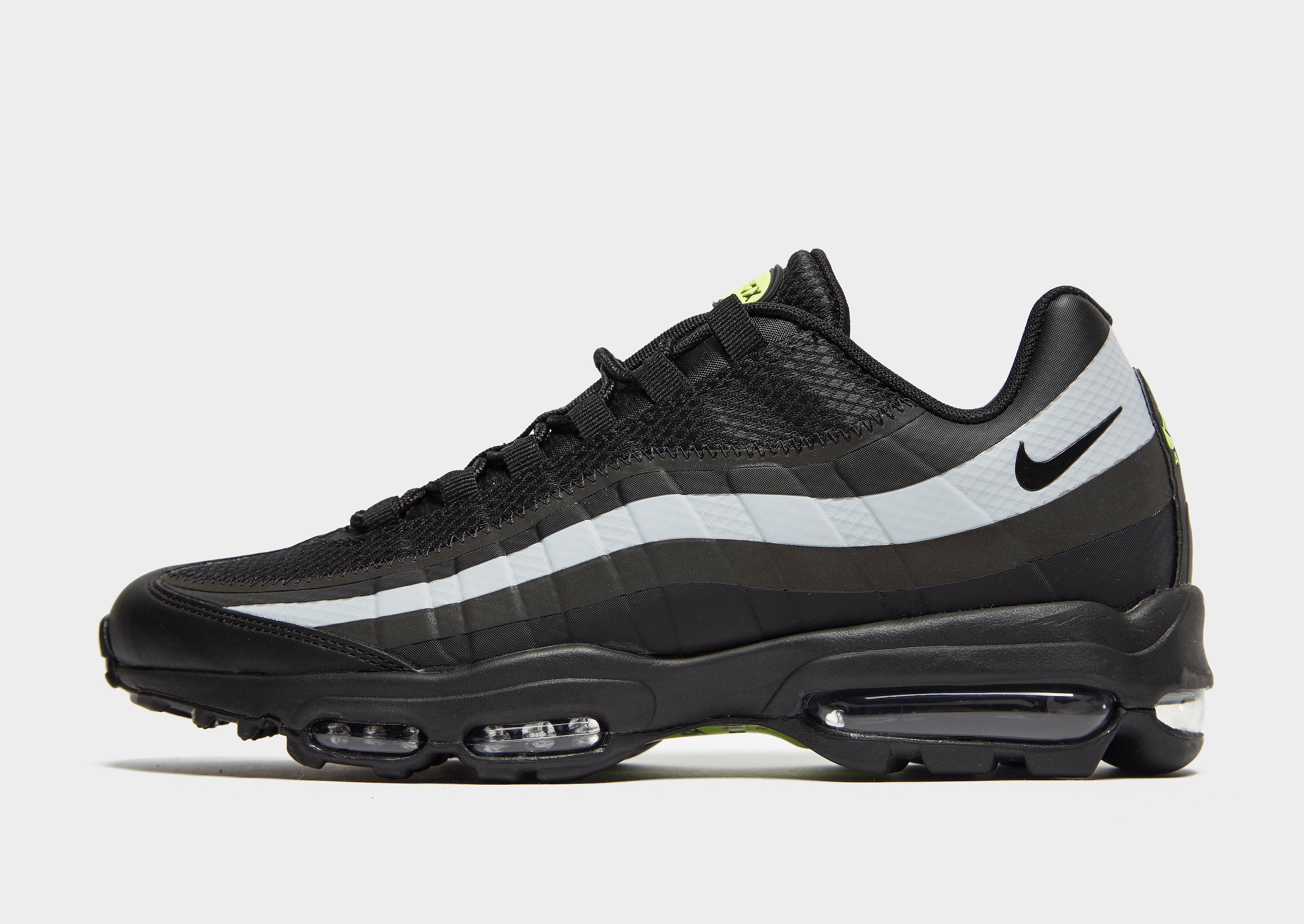 

Nike Air Max 95 Ultra SE - Only at JD - Black/Grey/Green - Mens, Black/Grey/Green