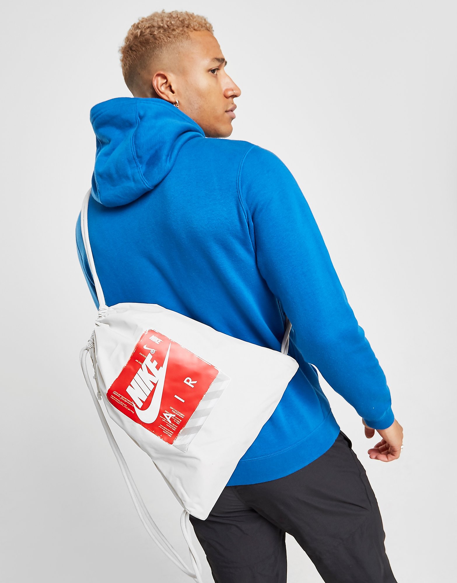 

Nike Heritage Box Gymsack - White/Red - Mens, White/Red