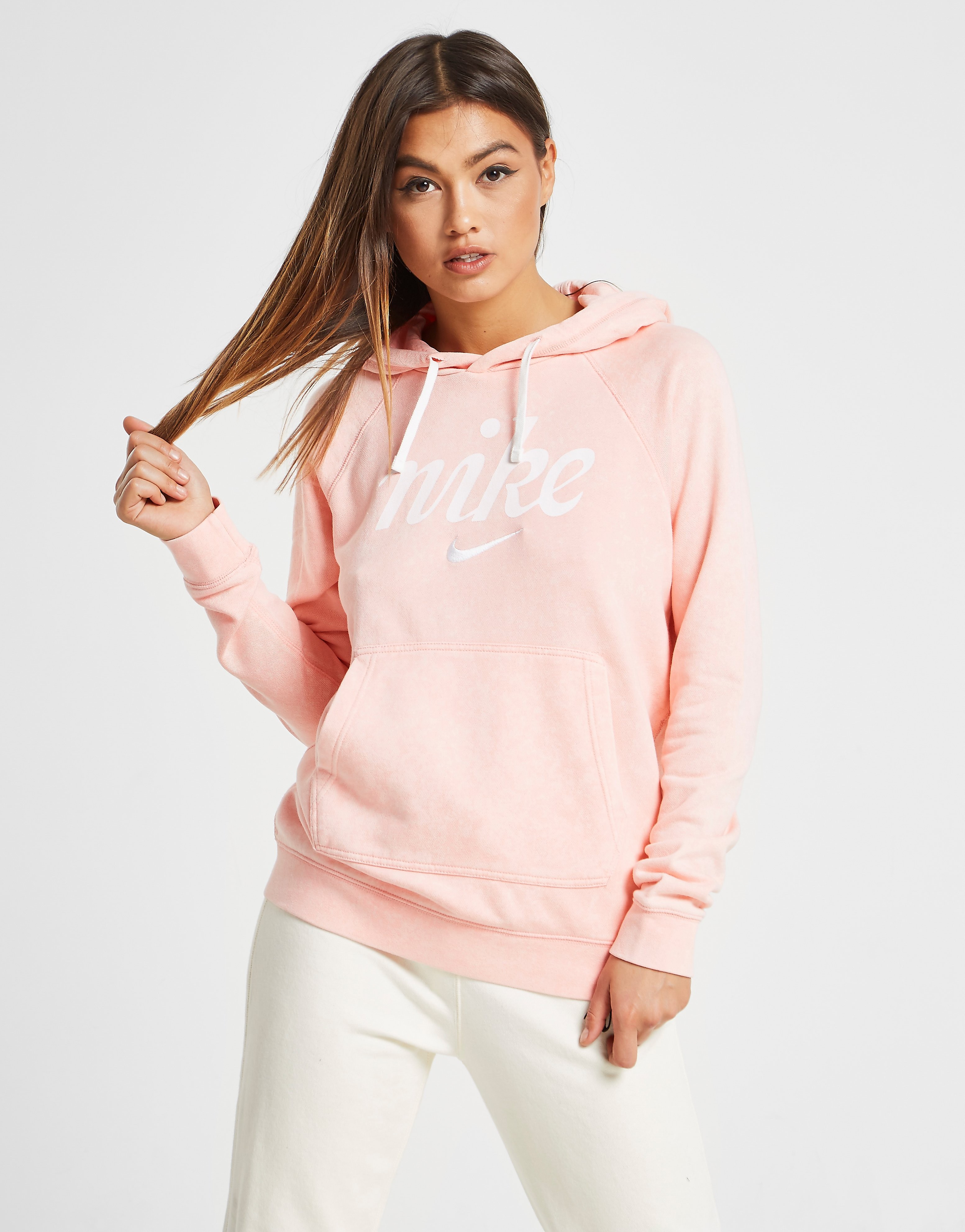 Nike Washed Overhead Hoodie Dames Roze nike kopen in de aanbieding