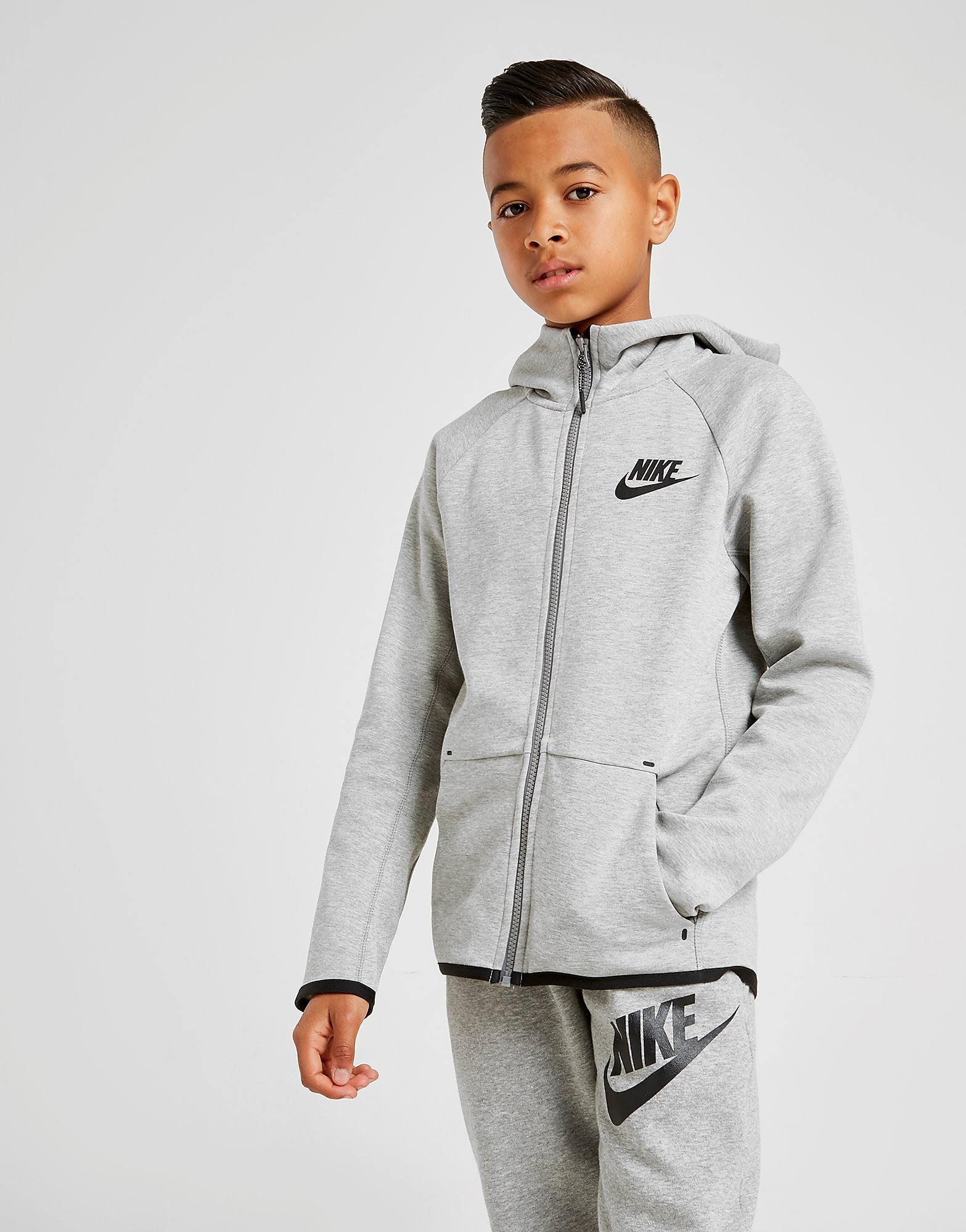 Aanbieding Vergelijk de laagste prijzen voor nike tech essential colour block full zip hoodie junior grijs kind van Nike kopen met korting