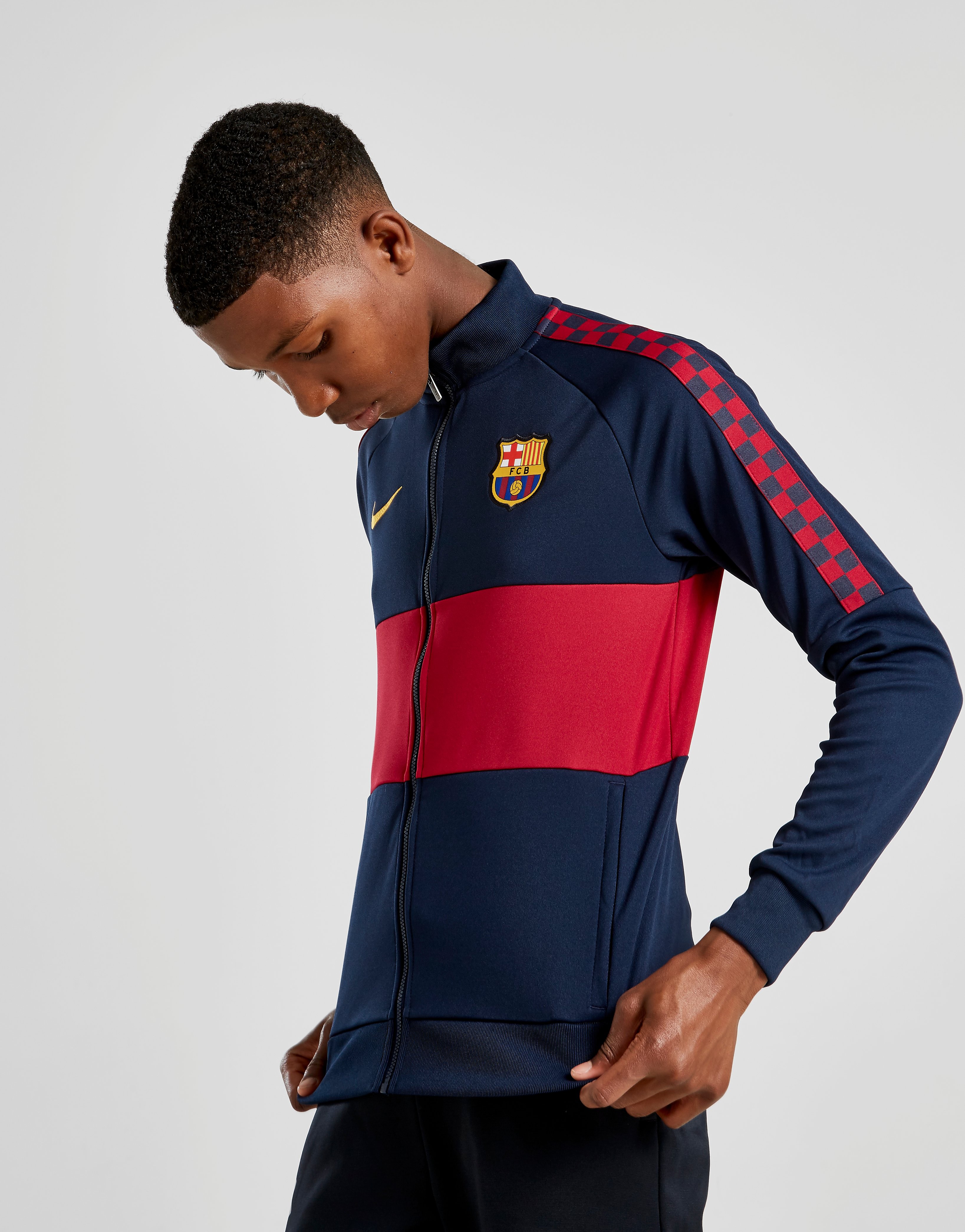 Nike Fc Barcelona 196 Jacket Junior Blauw Kind nike kopen in de aanbieding