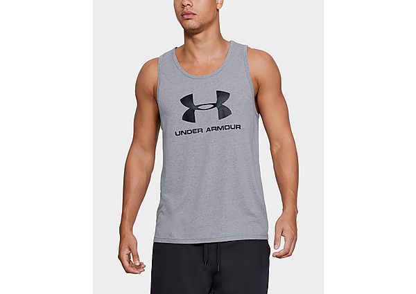 Under Armour Débardeur Sportstyle Logo - Steel Light Heather, Steel Light Heather