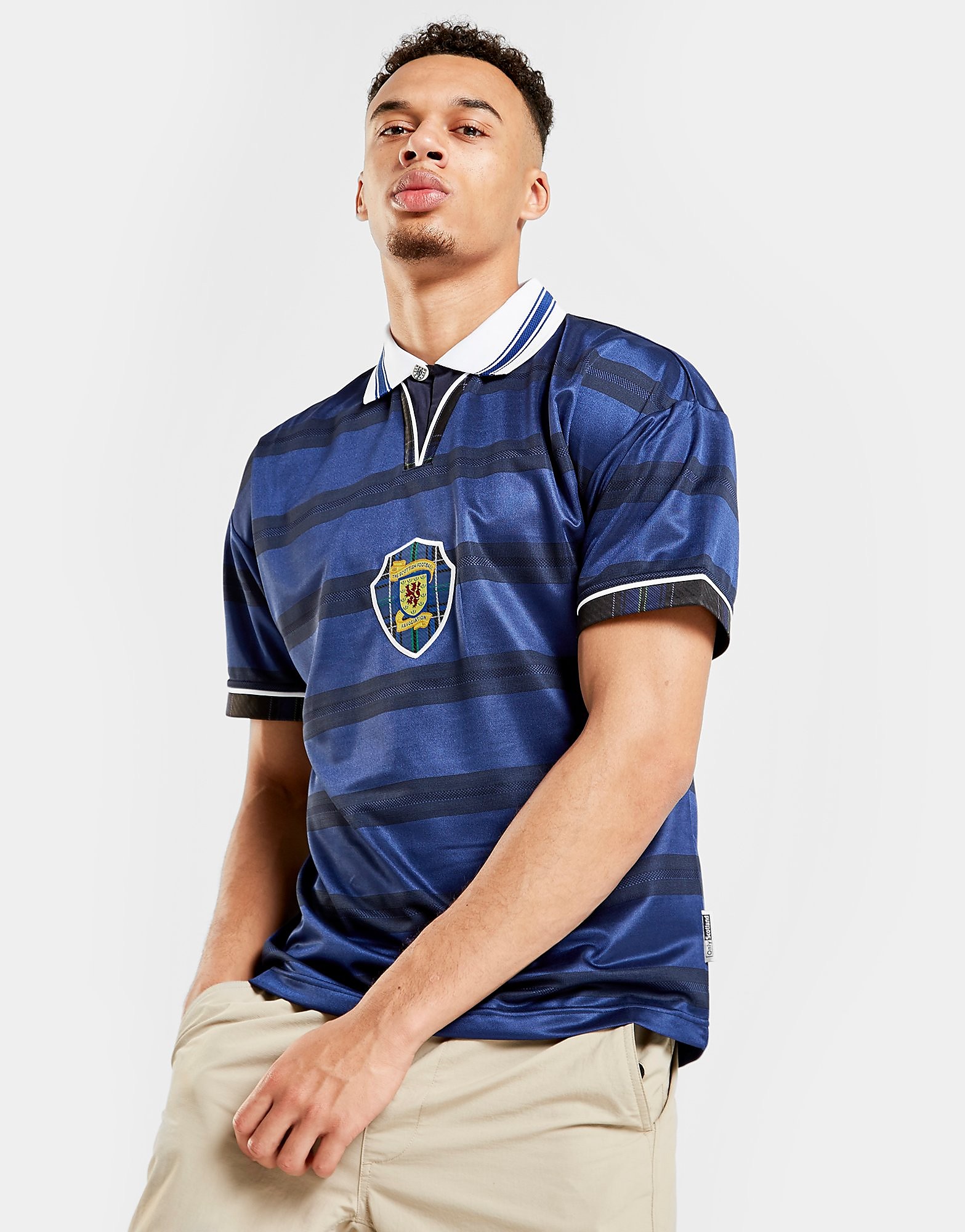 

Score Draw Scotland '98 Home Shirt - Navy/White - Mens, Navy/White