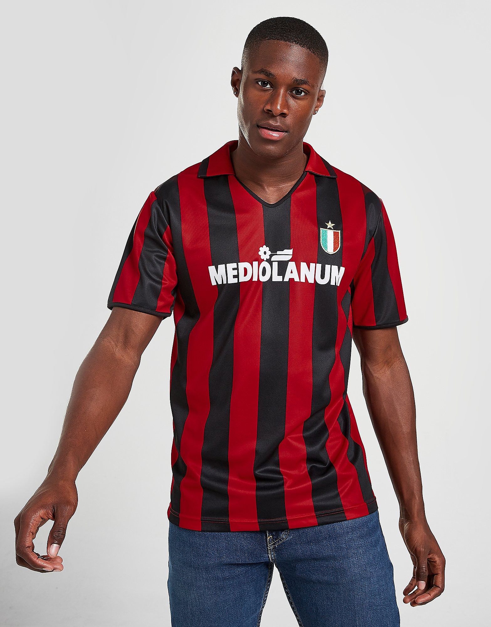 

Score Draw AC Milan '88 Home Shirt - Red/Black - Mens, Red/Black