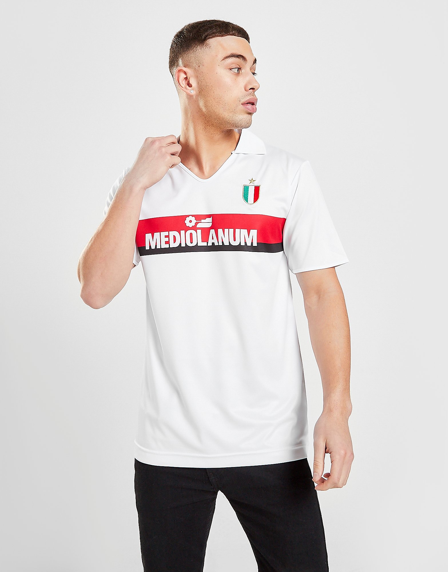 

Score Draw AC Milan '88 Away Shirt - White/Red/Black - Mens, White/Red/Black