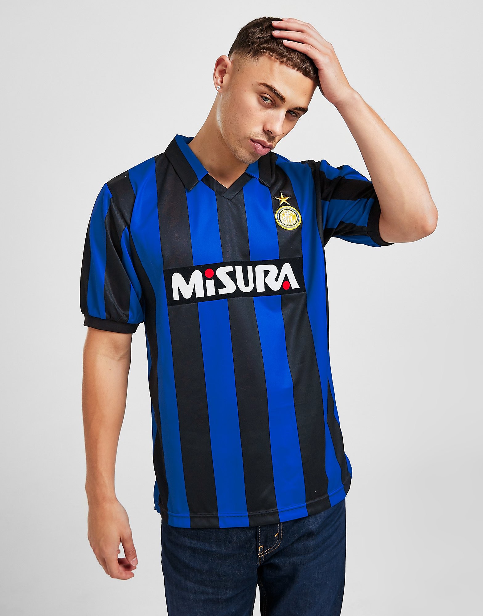

Score Draw Inter Milan '90 Home Shirt - Black/Blue - Mens, Black/Blue