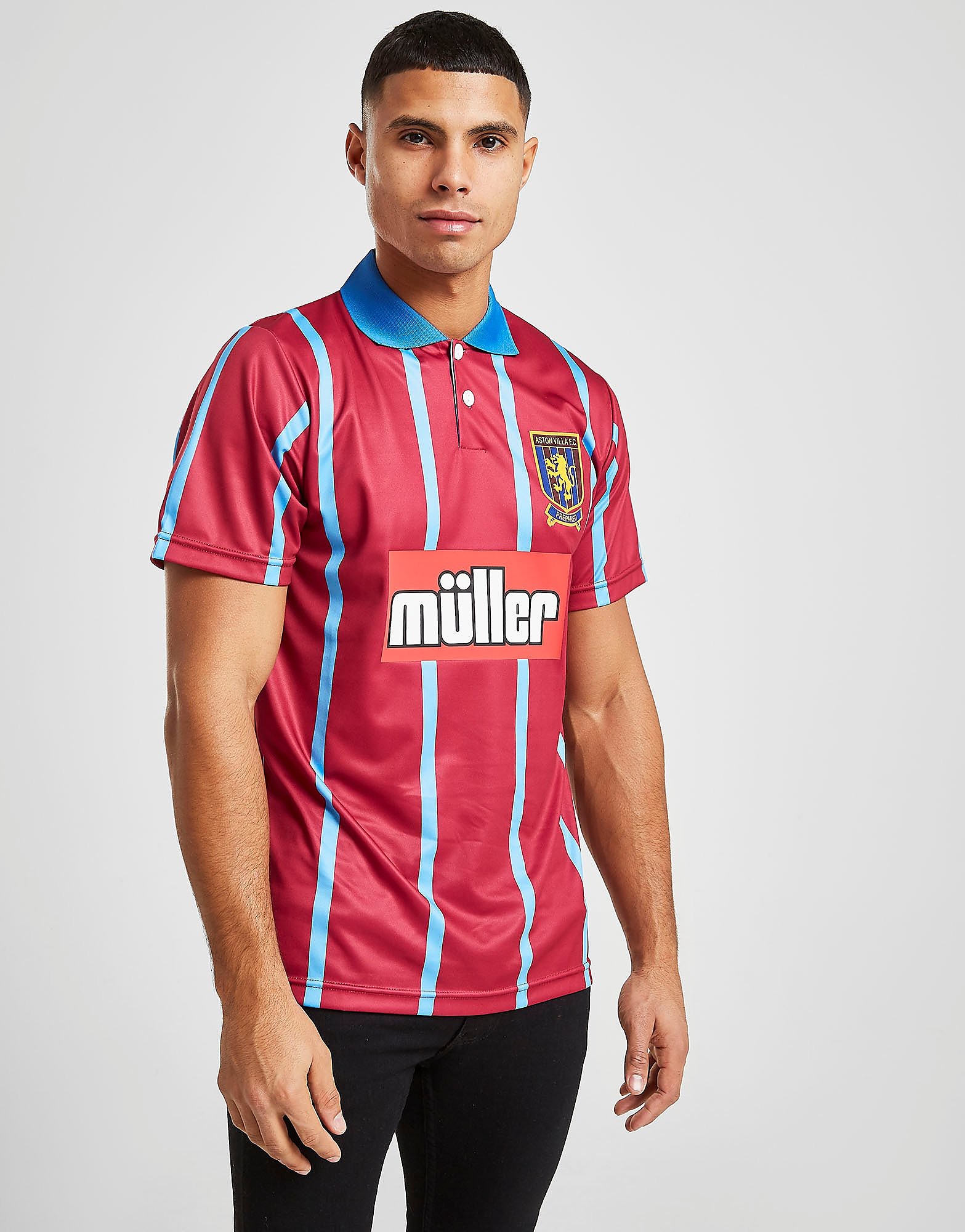 

Score Draw Aston Villa FC '94 Home Shirt - Red/Blue - Mens, Red/Blue