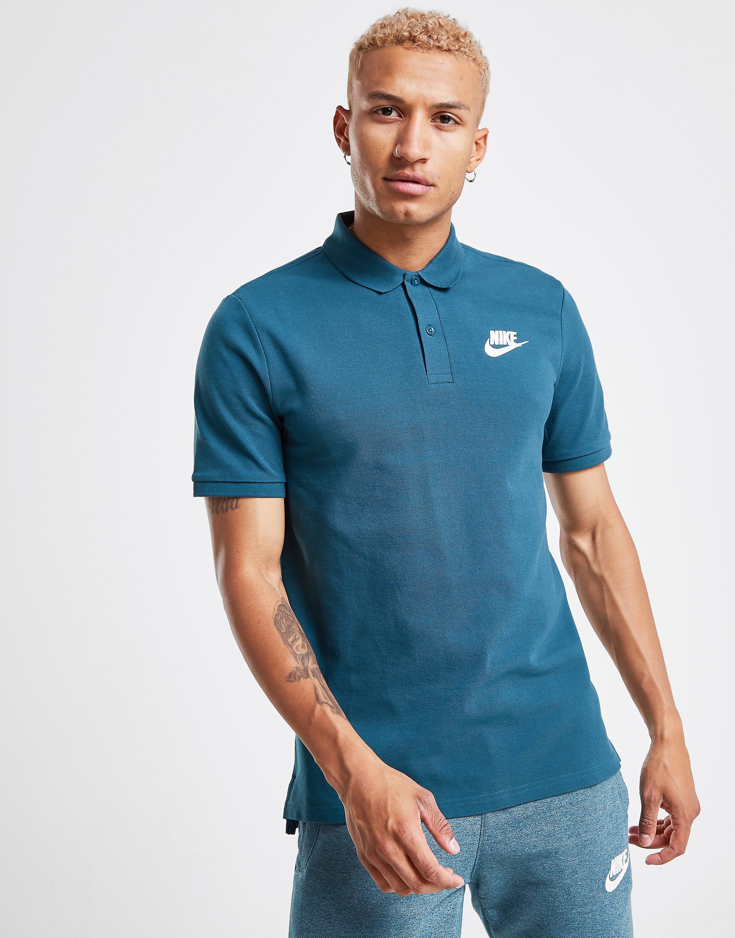 Nike Foundation Polo Pique Shirt Heren Blauw nike kopen in de aanbieding