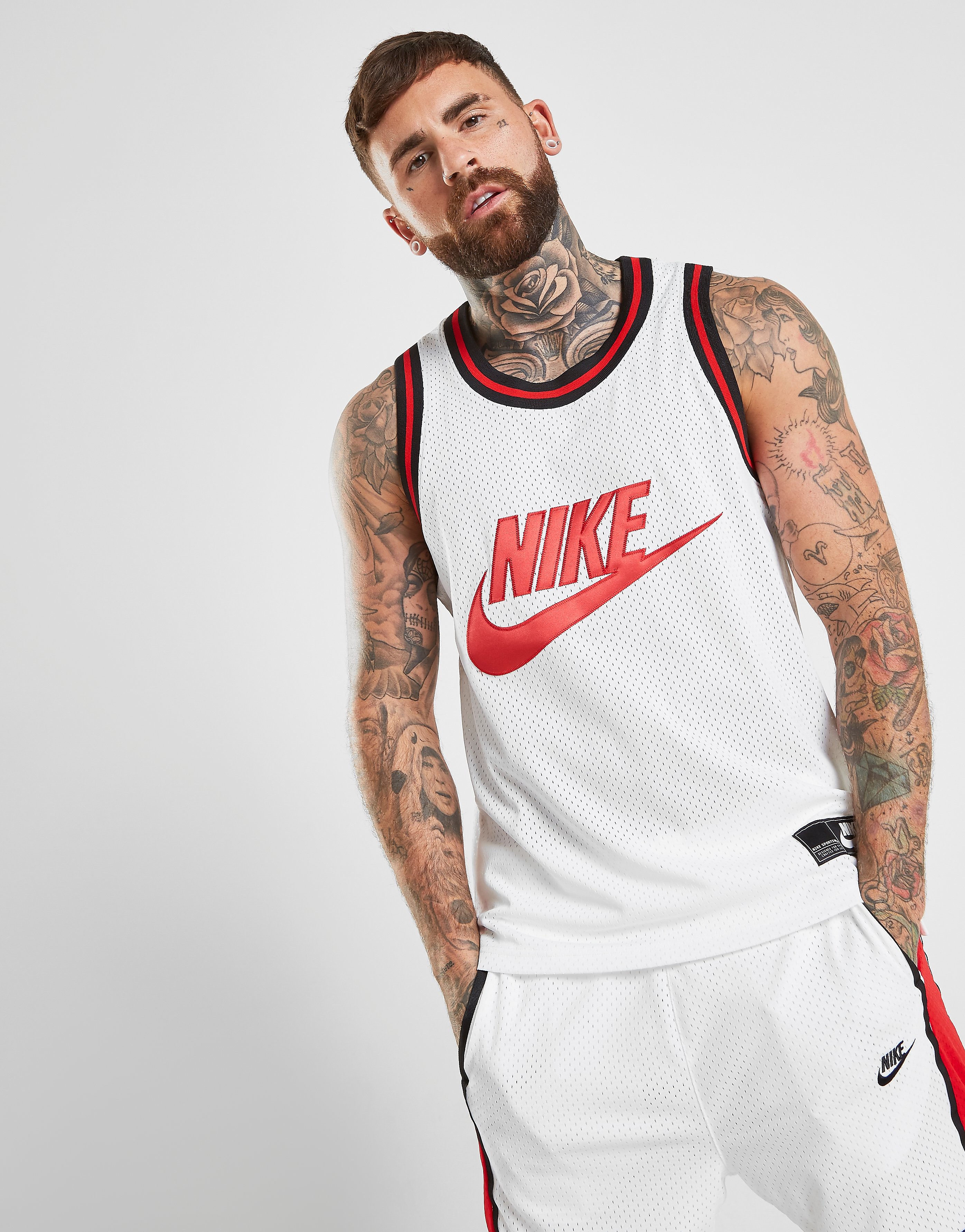 Nike Mesh Vest Tank Top Heren Wit nike kopen in de aanbieding