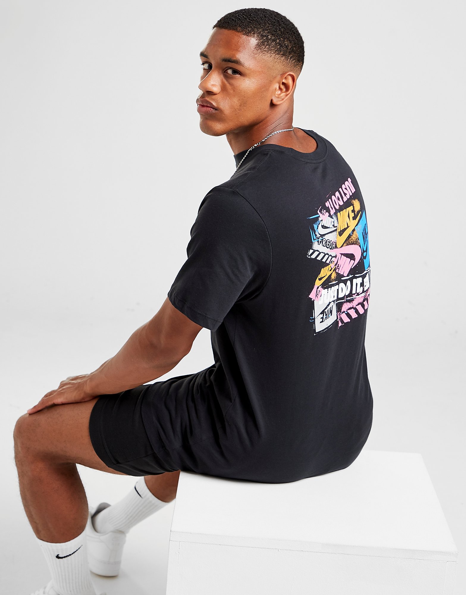 Nike T-Shirt Remix Back Graphic Homme - Noir, Noir