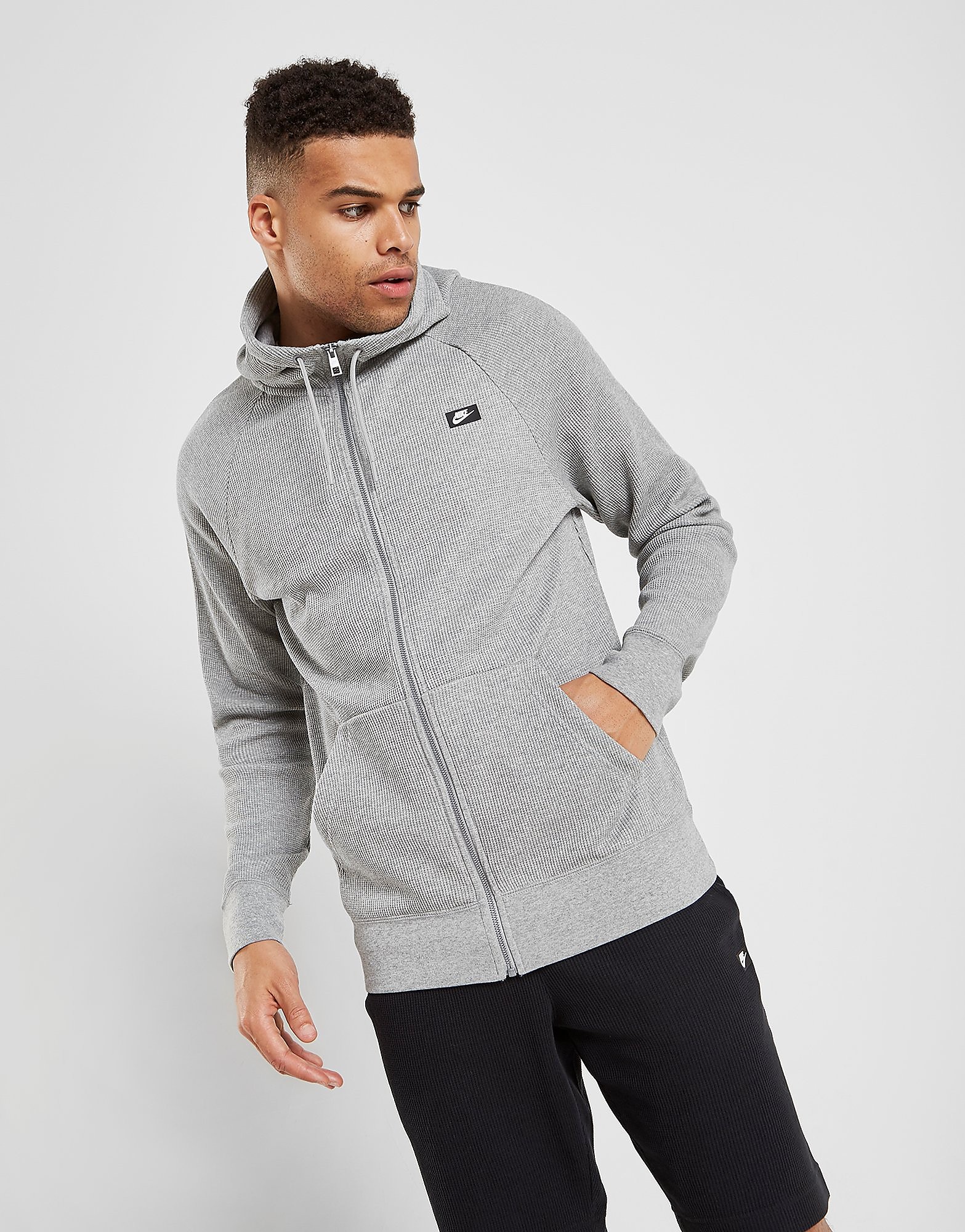 Nike Optic Full Zip Hoodie Heren Grijs nike kopen in de aanbieding