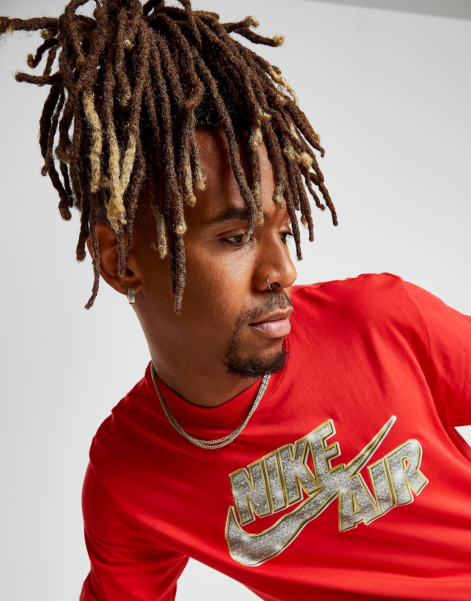 Nike Air Bling T Shirt Rood Heren nike kopen in de aanbieding