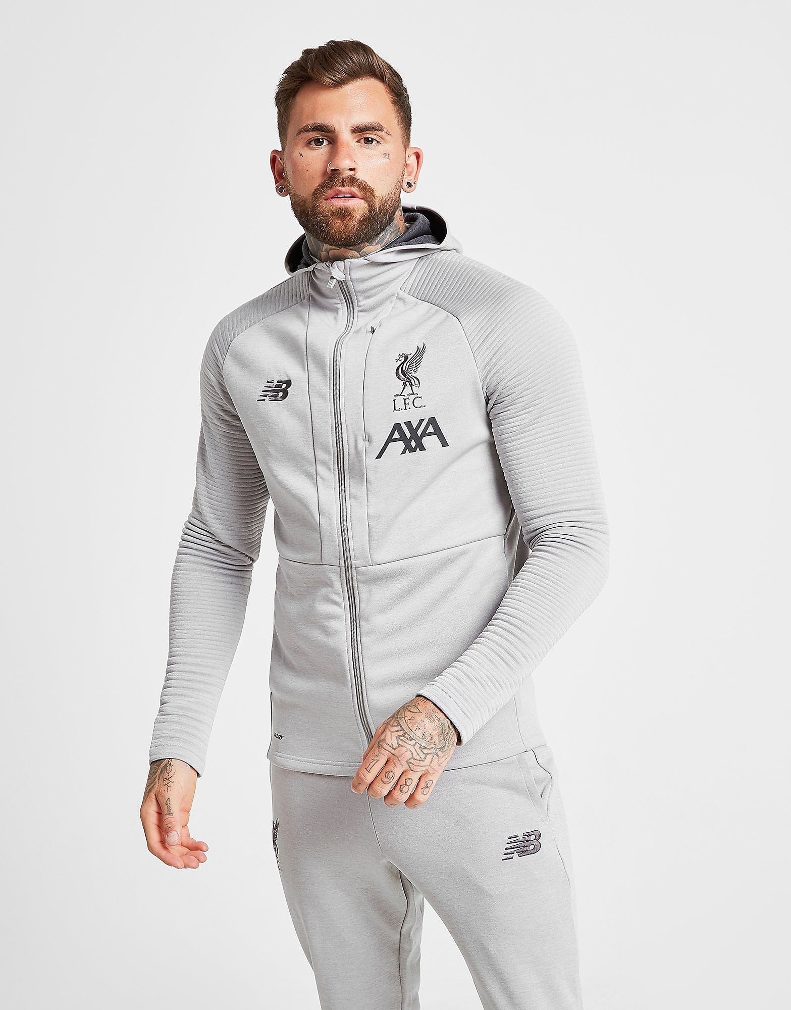 New Balance Liverpool Fc Travel Hoodie Heren Grijs new balance kopen in de aanbieding