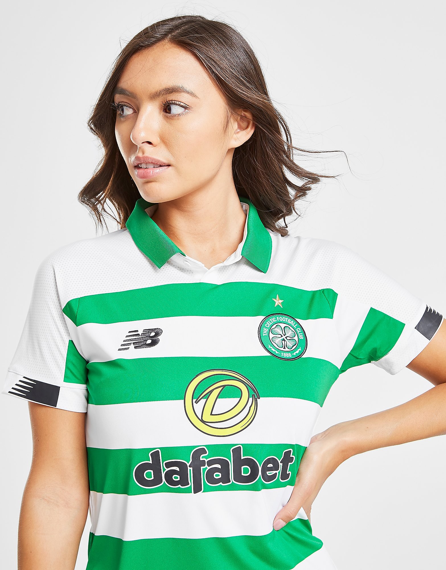 

New Balance Celtic FC 2019 Home Shirt Women's - Green/White, Green/White