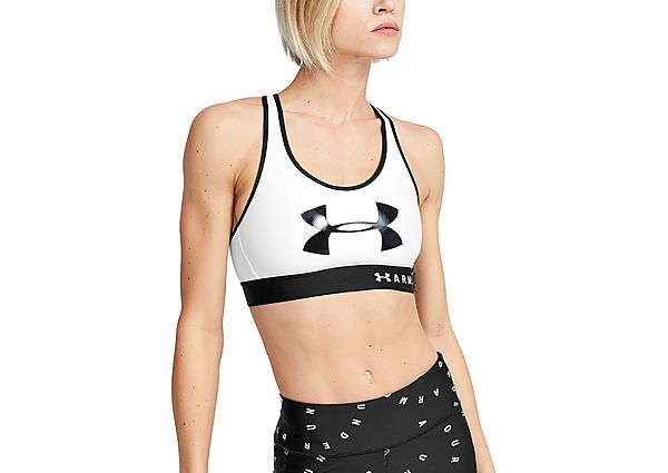 Under Armour Soutien-gorge de sport Armour Mid Keyhole Graphic - White, White