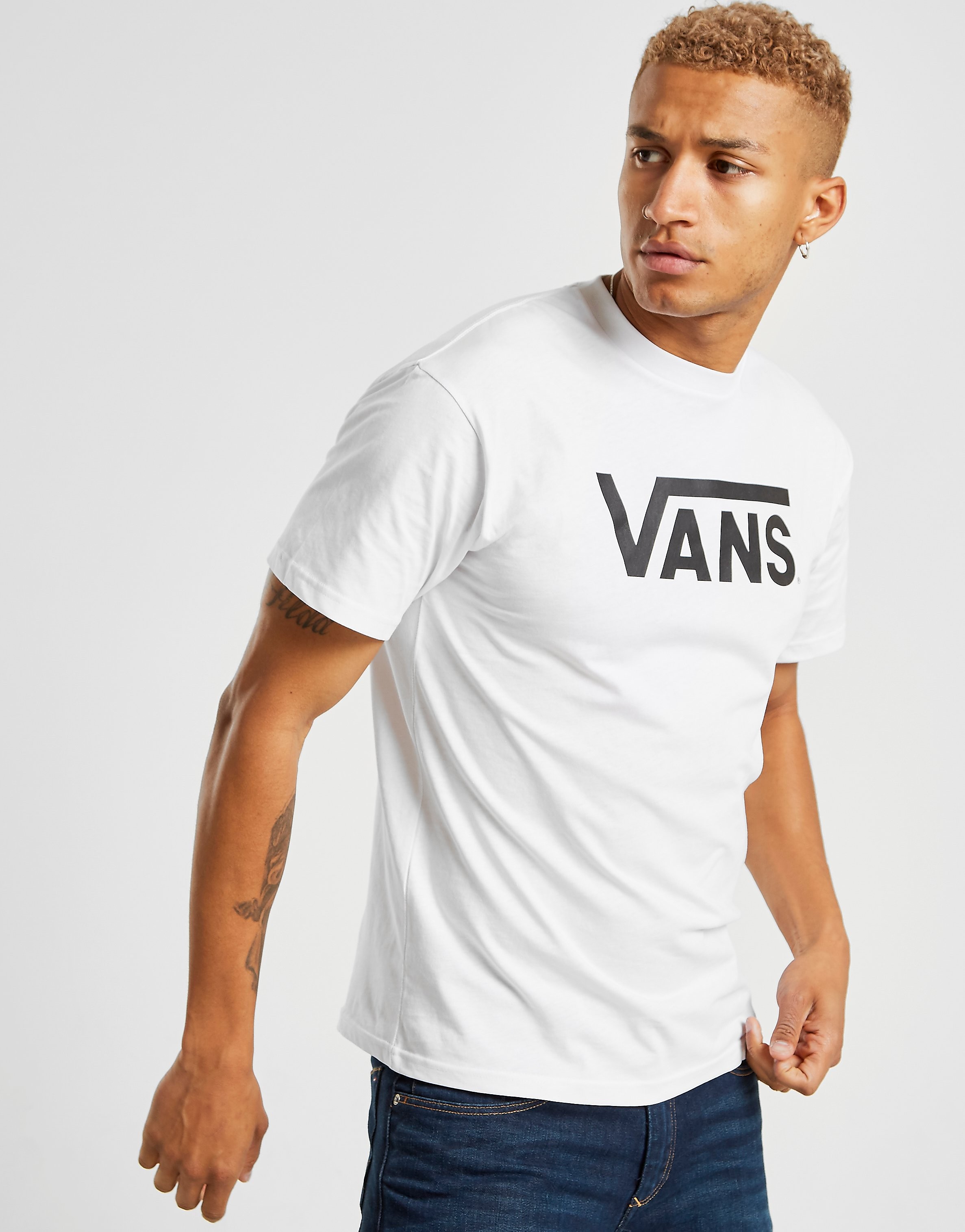 

Vans Core Flying V T-Shirt - Only at JD - White/Black - Mens, White/Black