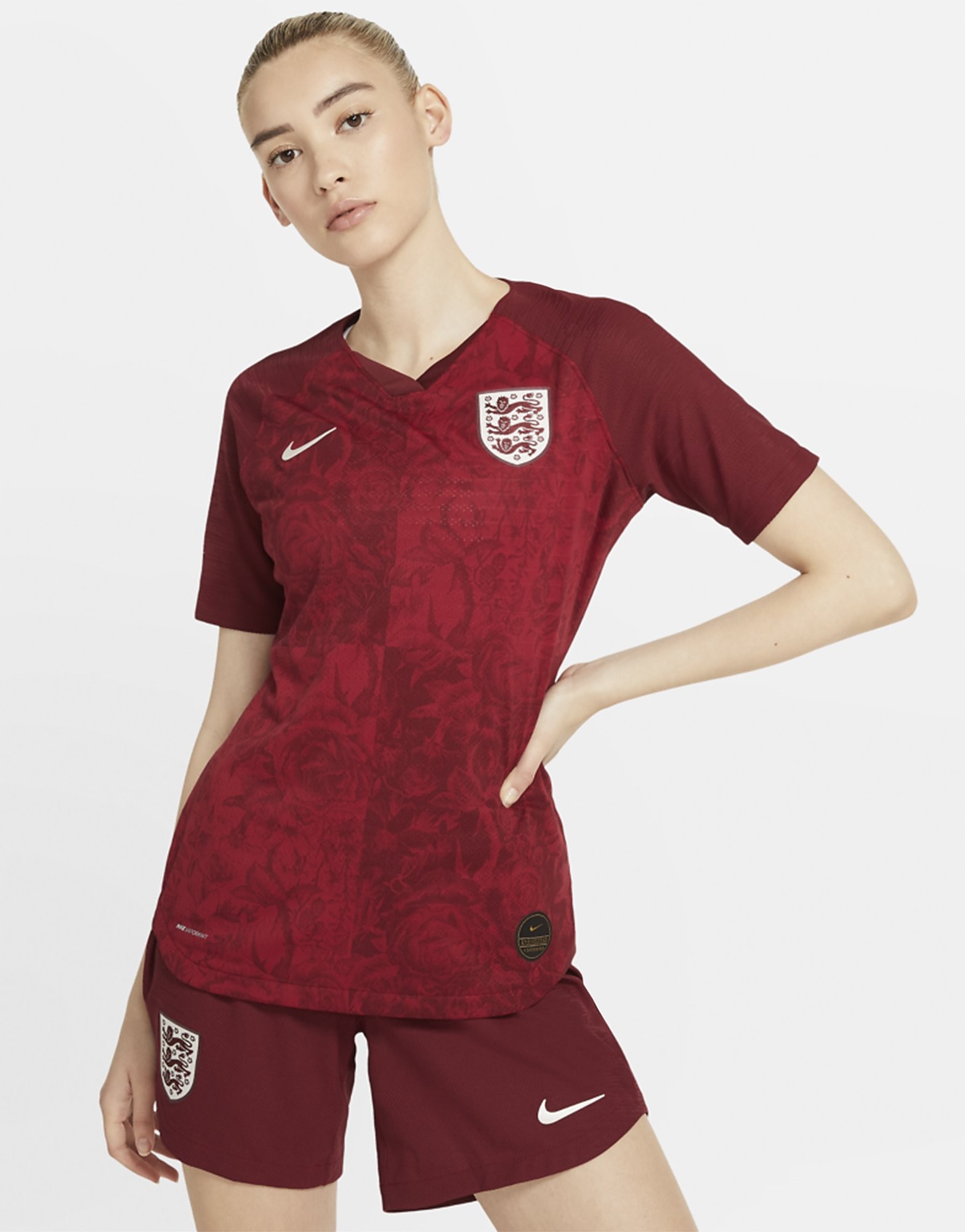 Nike England 2019 Away Vapor Shirt Dames Pre Order Rood nike kopen in de aanbieding