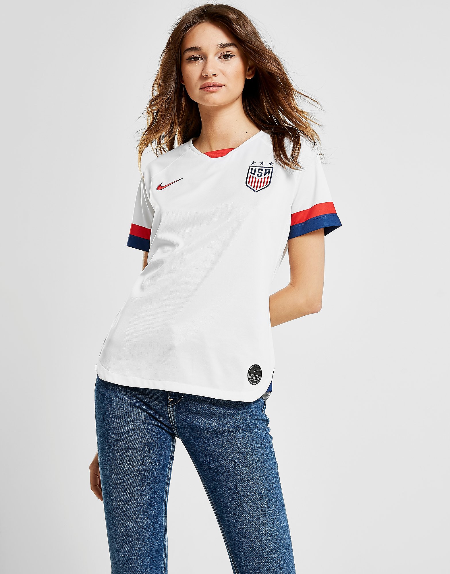 Nike Usa 2019 Home Shirt Dames Wit nike kopen in de aanbieding