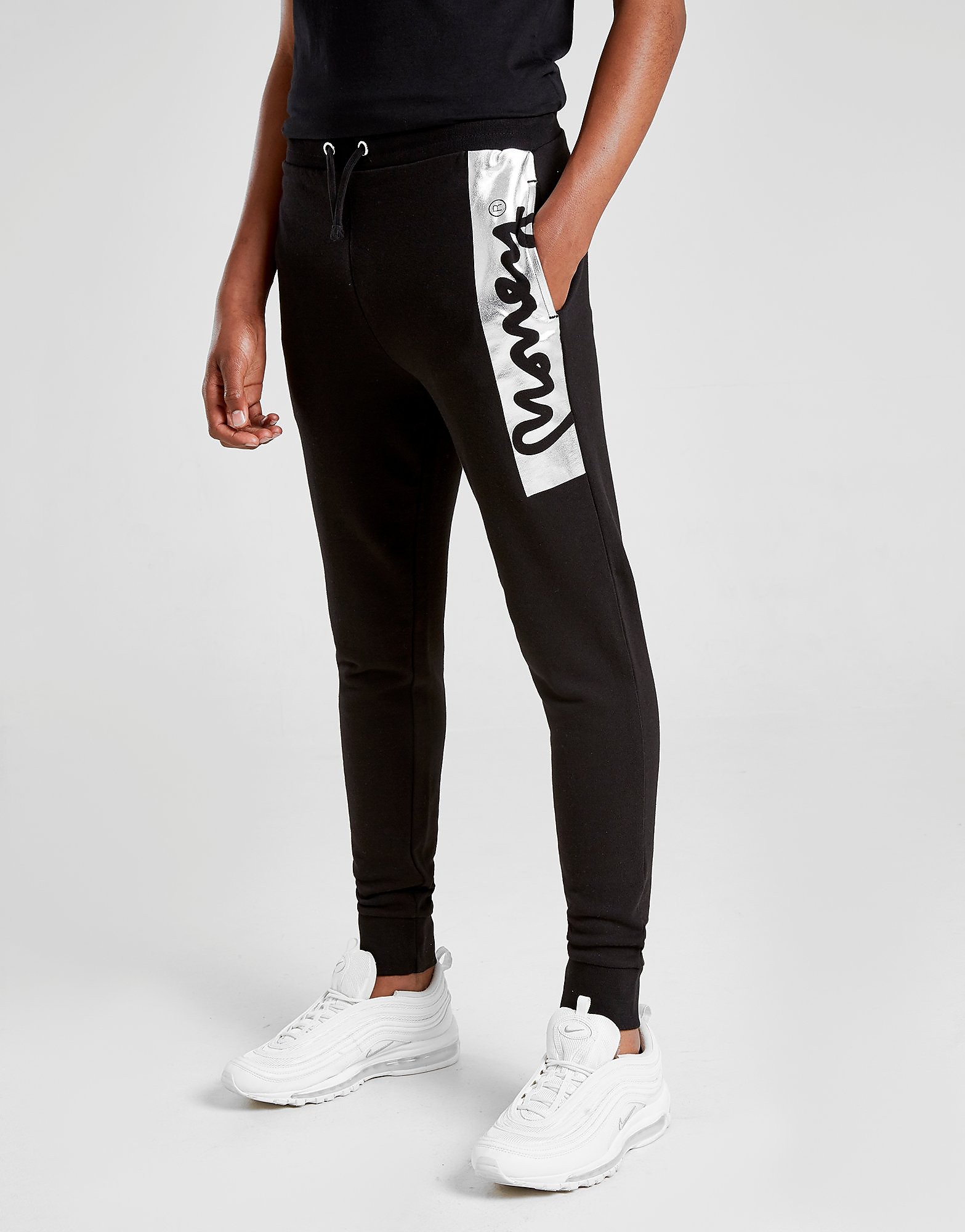 Money Clothing Block Signature Joggingbroek Junior Zwart Kind money clothing kopen in de aanbieding