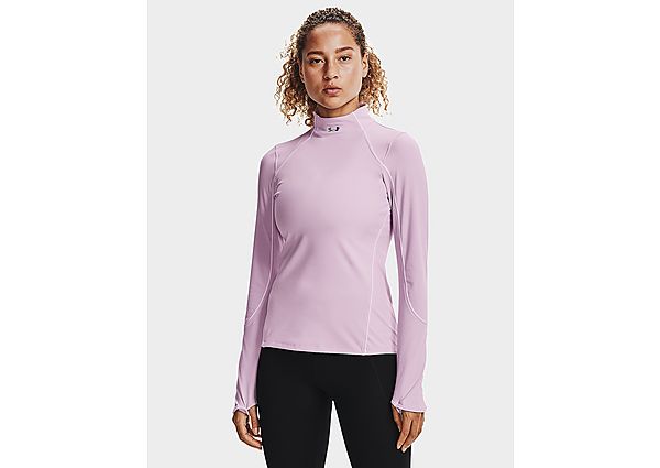 Under Armour Baselayer à col montant RUSH ColdGear Jacqrd - Crystal Lilac, Crystal Lilac