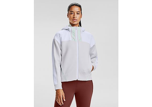 Under Armour Sweat à Capuche Move Zippé Femme - White, White