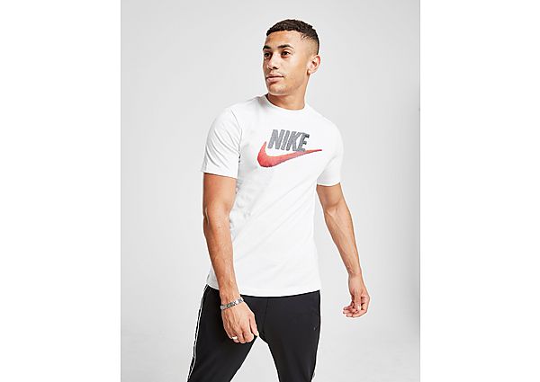 Nike T-Shirt Futura Homme - White/Black/Habanero Red/Red, White/Black/Habanero Red/Red