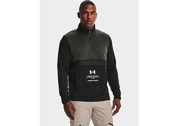 Under Armour Sweat-shirt Fleece Storm 1/2 Zip Homme - Baroque Green, Baroque Green