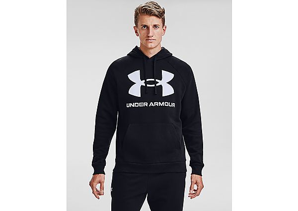 Under Armour Sweat à Capuche Rival Large Logo Homme - Black, Black