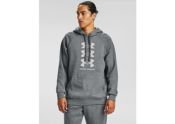 Under Armour Sweat à capuche Rival Fleece Multilogo - Pitch Gray Light Heather, Pitch Gray Light Hea