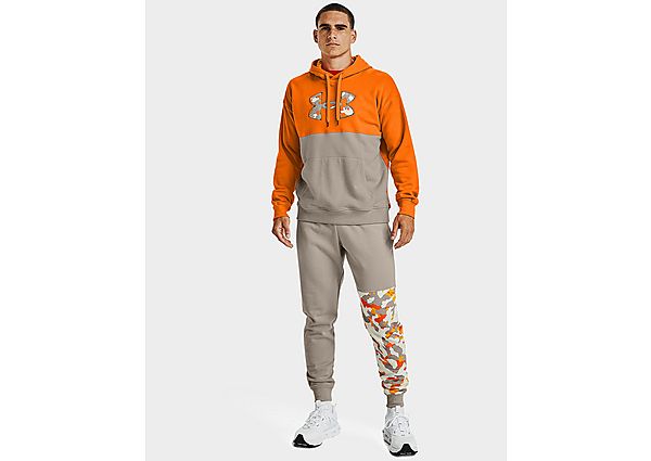 Under Armour Sweat à capuche Rival Fleece Colorblock - Vibe Orange, Vibe Orange