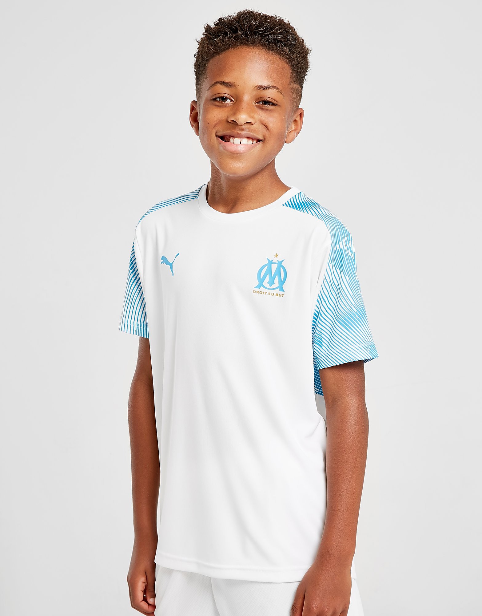 Puma Olympique Marseille Training Shirt Junior Wit Kind puma kopen in de aanbieding