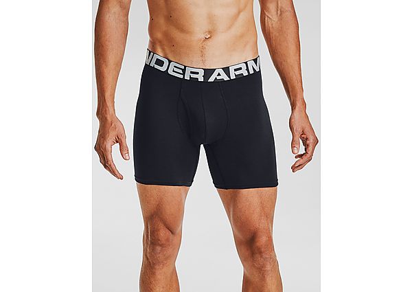 Under Armour Boxer Charged Cotton 15 cm Boxerjock - lot de 3 - Black, Black